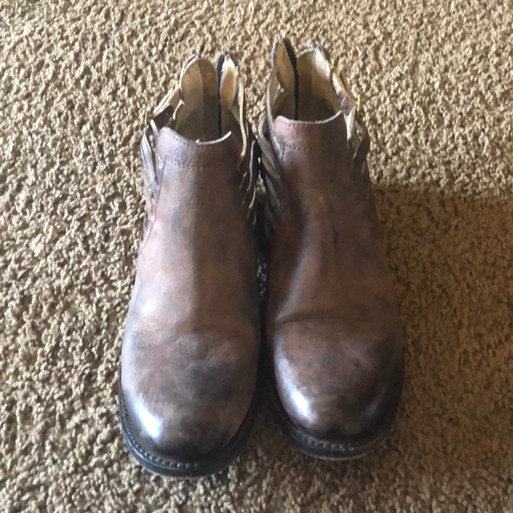 Brown booties